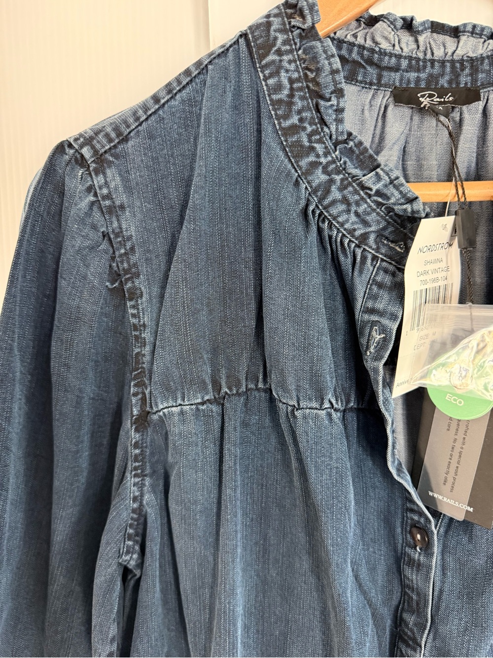 RAILS Ruffled Denim Dress - Picture 6 of 14